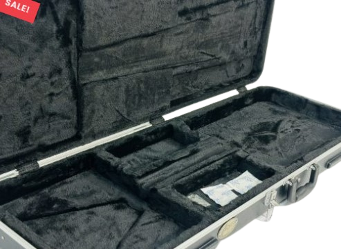 Haze 20ABS Electric Guitar Heavy-Duty Hard Case with Rounded Corners - Lockable, Black, HCBEF20ABS