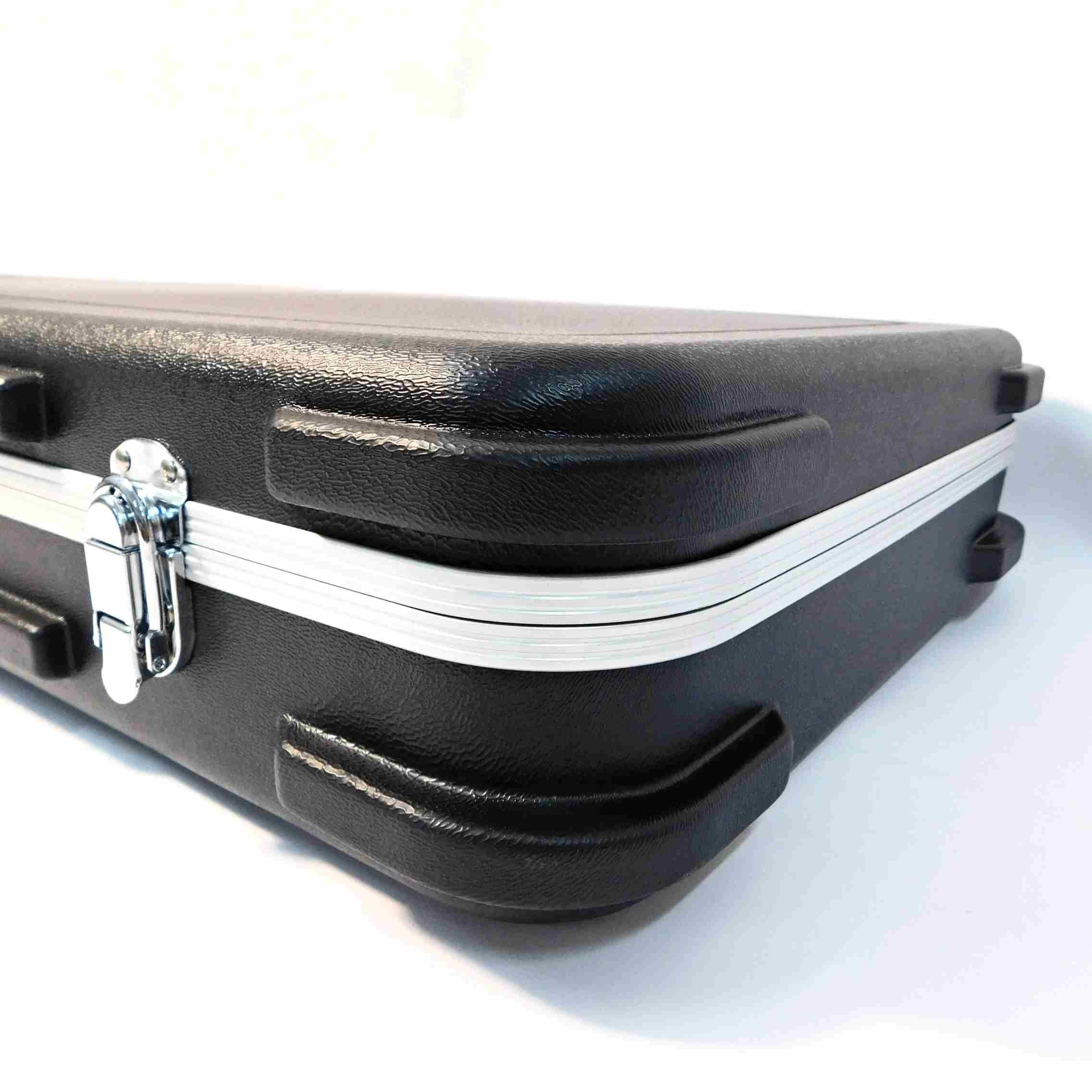 Haze 20ABS Electric Guitar Heavy-Duty Hard Case with Rounded Corners - Lockable, Black, HCBEF20ABS