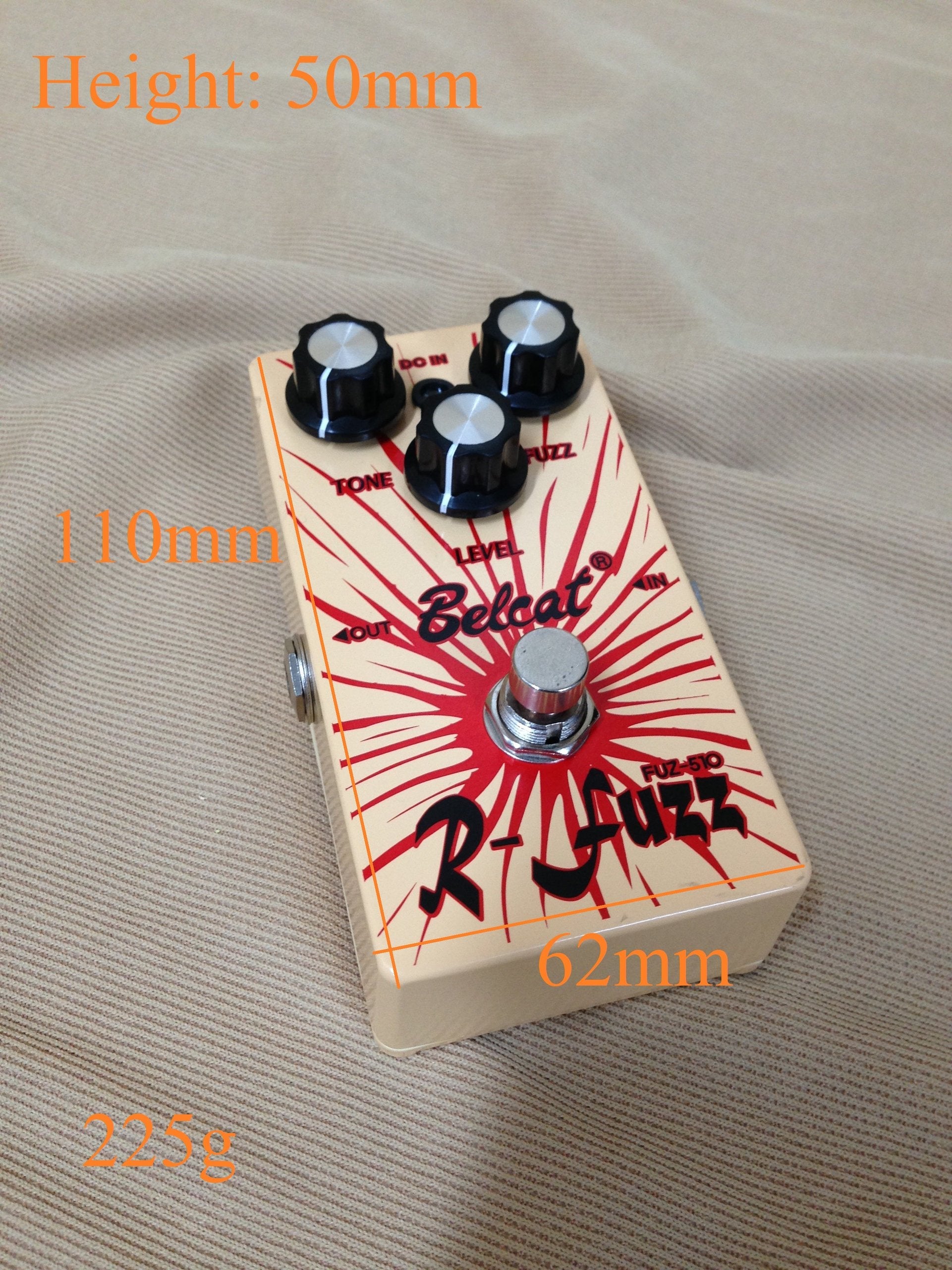 Belcat FUZ510 "R-Fuzz" Professional Fuzz Effects Pedal For Electric Guitar/Bass