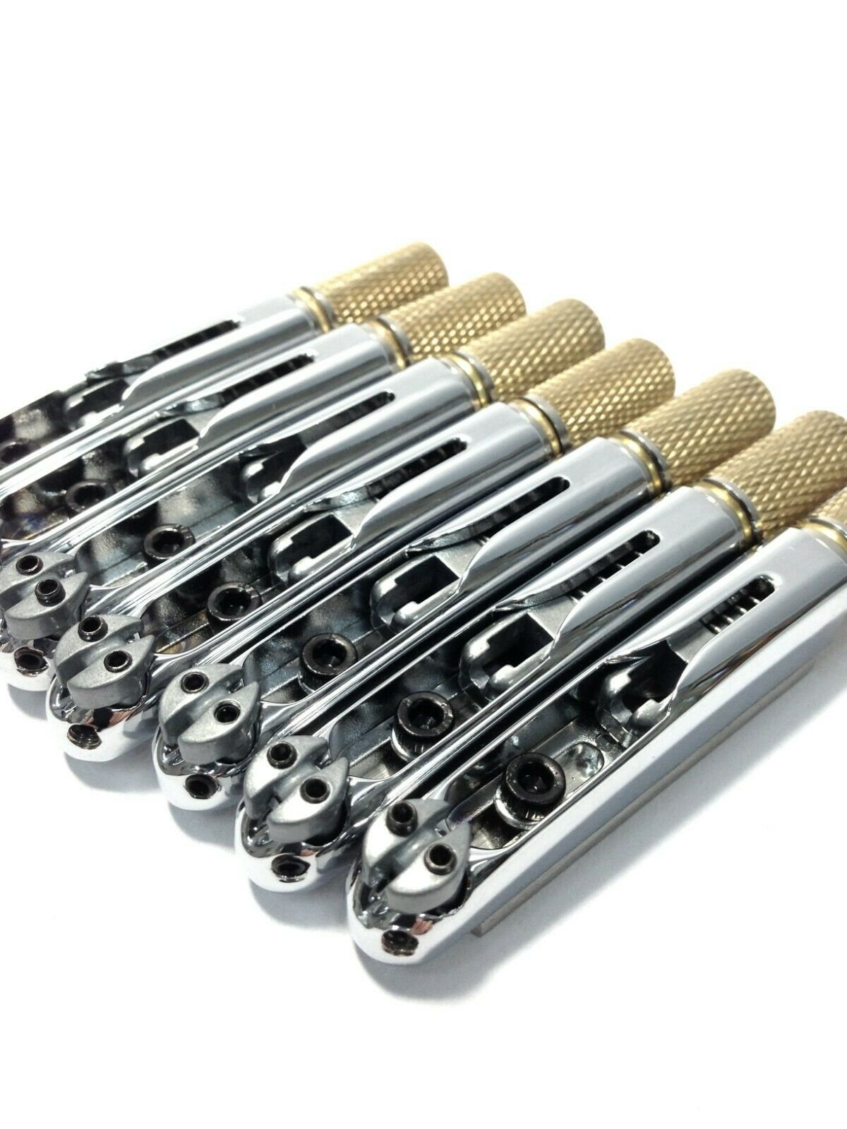 KOLOSS AVIATORII7FFCR Silver Bridge for 7-String Fanned Fret Headless Electric Guitar