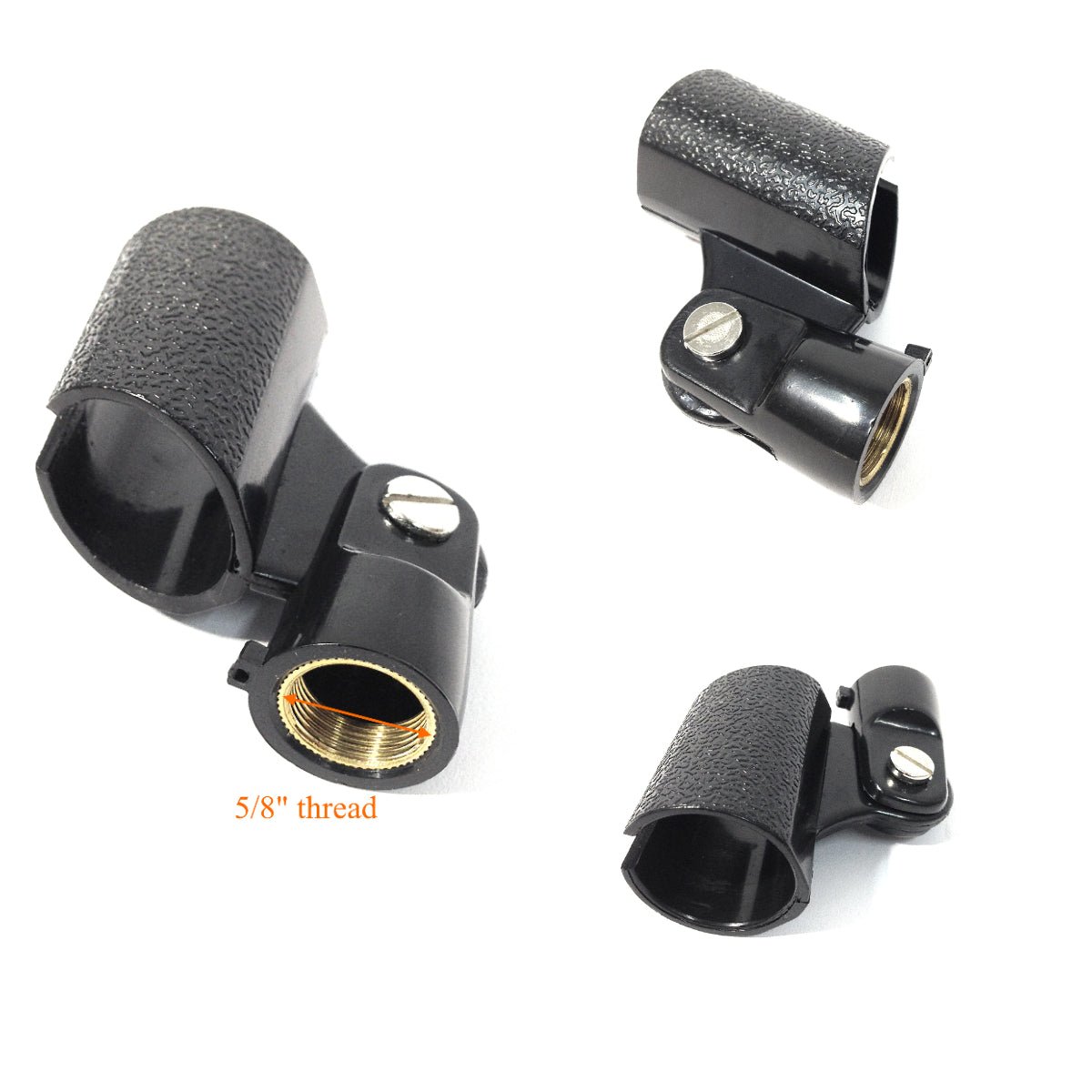 Haze MS026 Cast Iron Round Base Rod Combination Microphone Stand + Clip