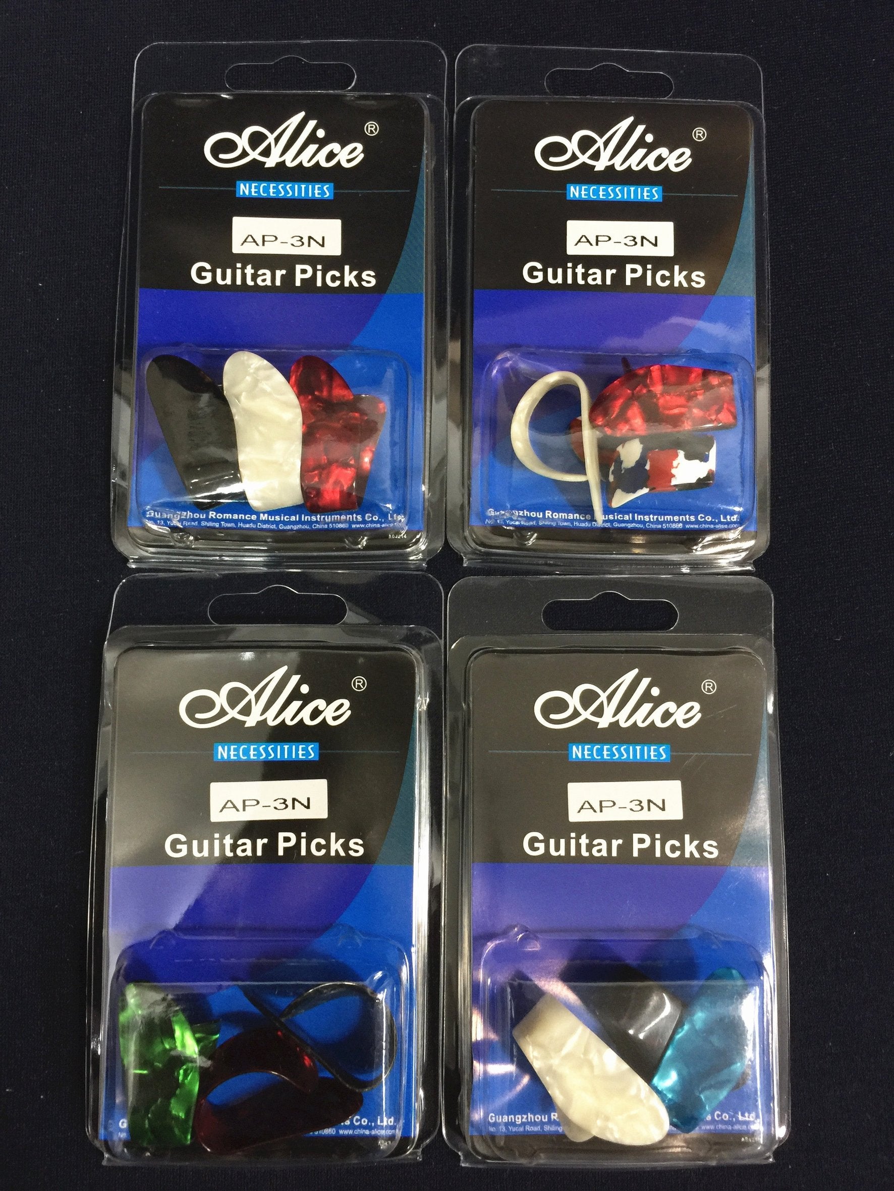 Alice AP3M/3N Celluloid Thumb Picks and Finger Picks