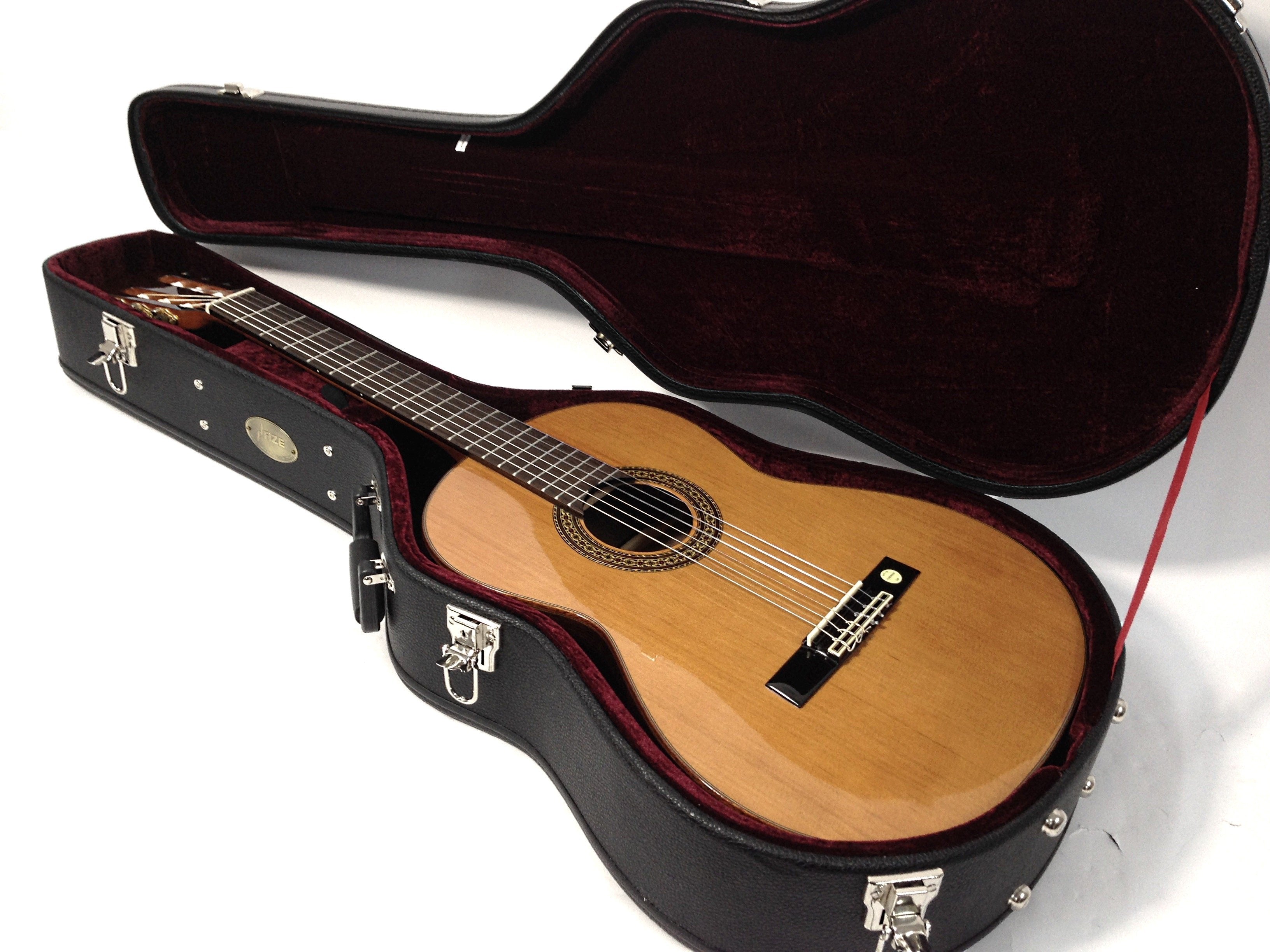 Haze 20CA Classical Guitar Hard Case - Lockable, Black