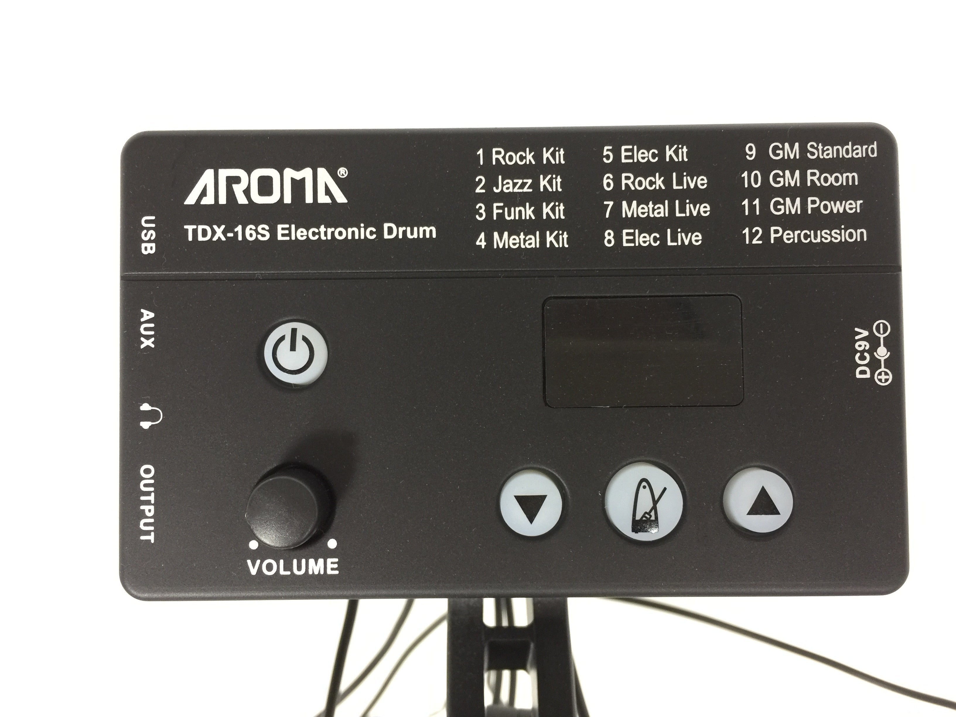 Aroma TDX16S All-Mesh 5+3 Electronic Drums w/ Dual Zone Snare, Cymbals, Stool