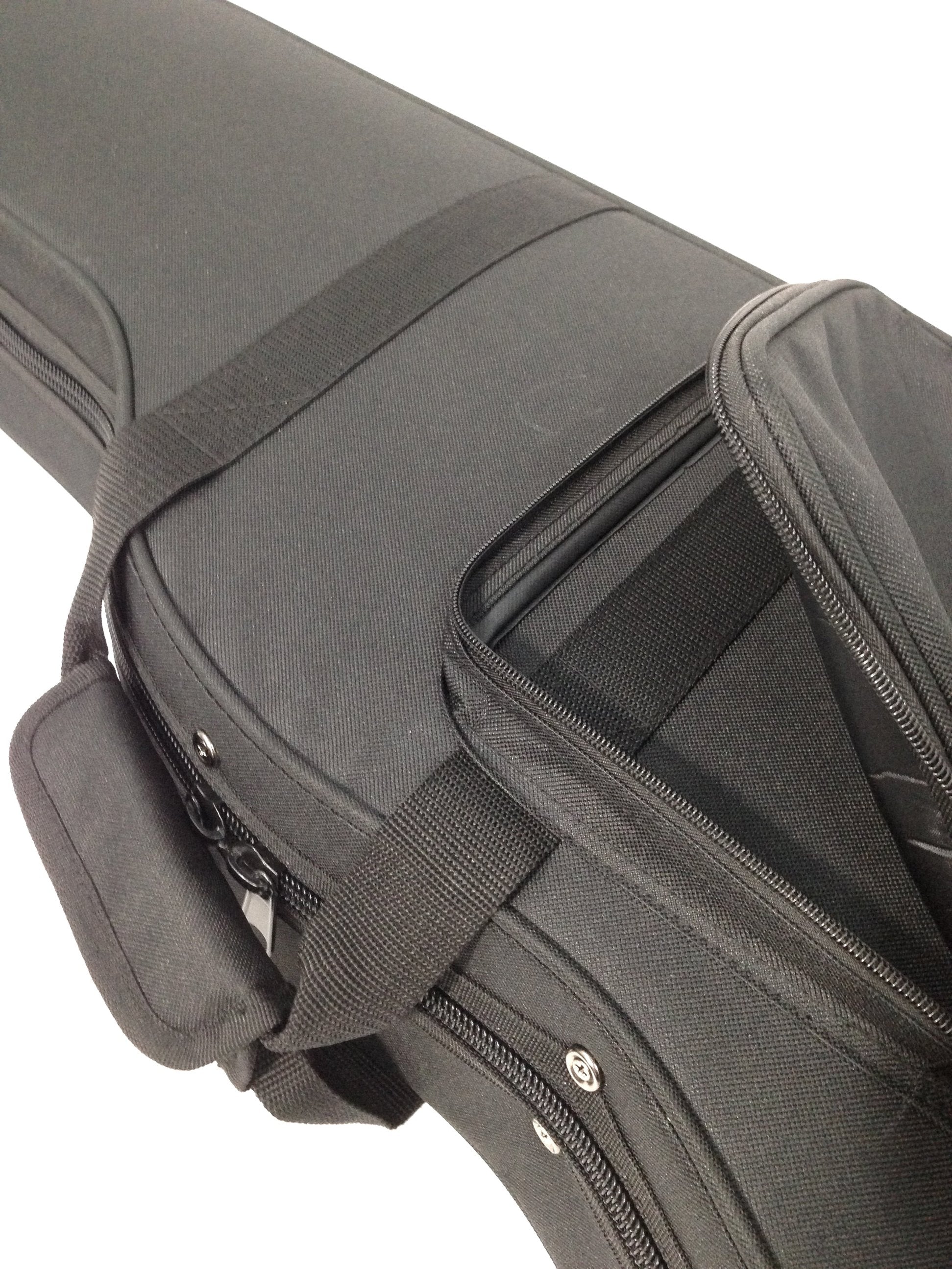 Haze E10 ST/TL Electric Guitar Ultra-Lightweight Hard Foam Case - Backpack Straps, Black
