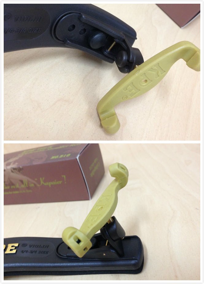 Kapaier KPE530NO301 Violin Shoulder Rest Adjustable For  1/16 ~ 1/4 Size Kun Style with Rosin