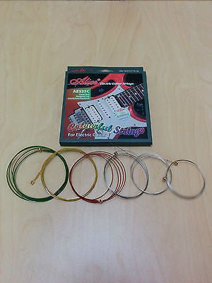 Alice AE535C Electric Guitar Steel Strings - Colourful + 3 Picks