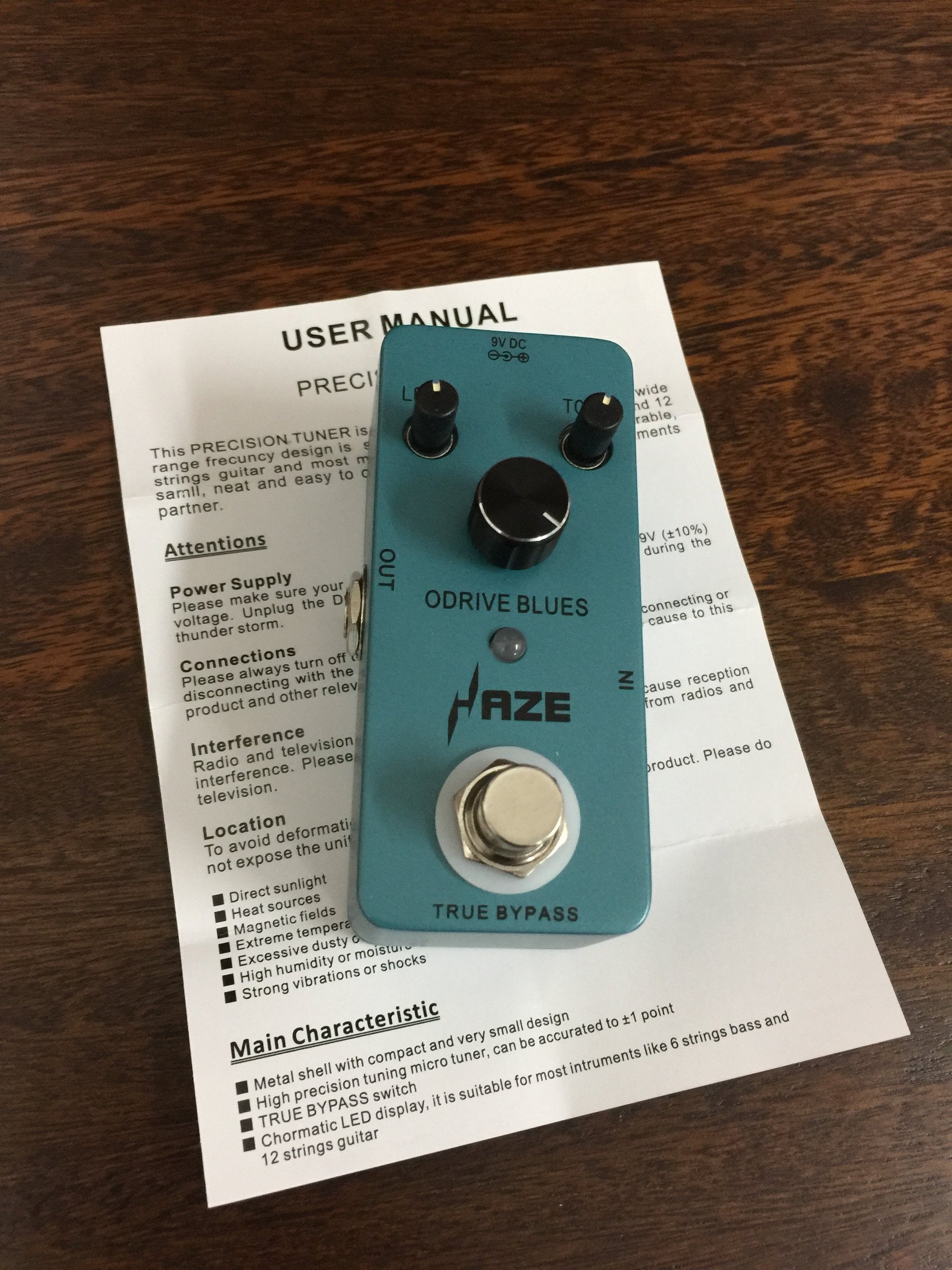 Haze Overdrive-Blues Guitar Pedal