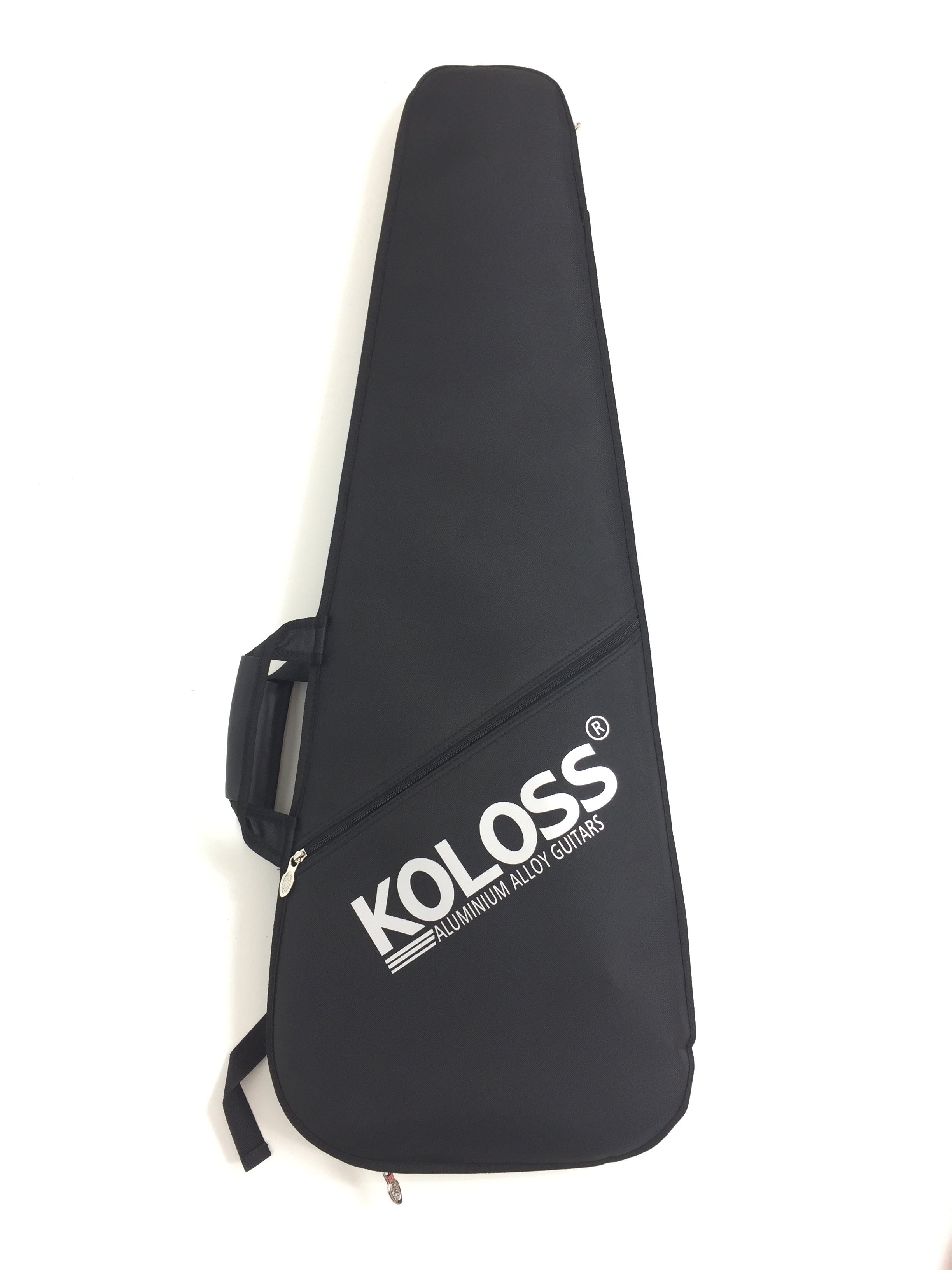 Koloss GT45P Electric Guitar with Chambered Aluminum Body - Black/White/Blue/Natural