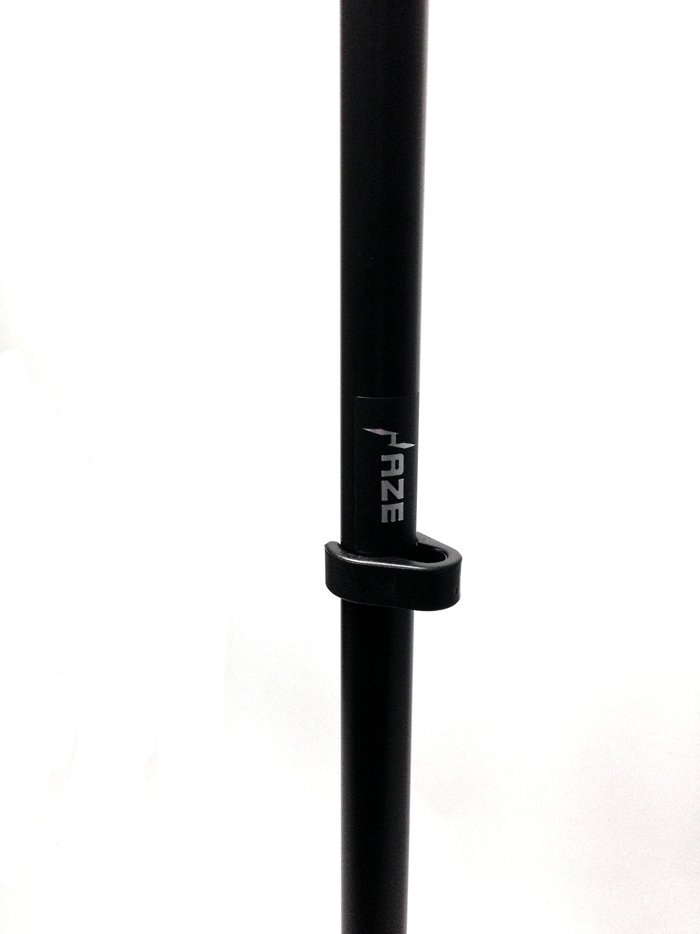 Haze MS026 Cast Iron Round Base Rod Combination Microphone Stand + Clip