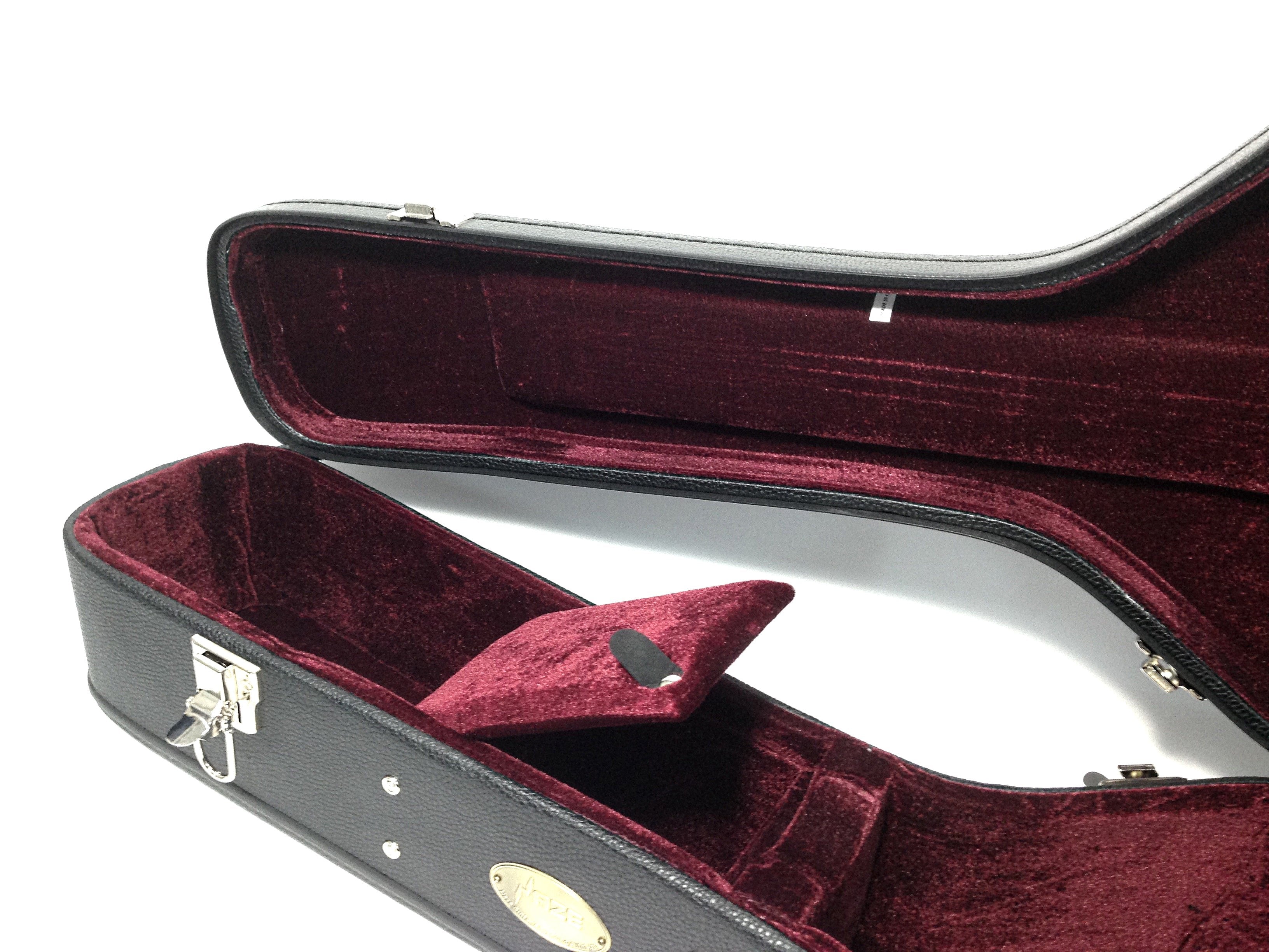 Haze 20CA Classical Guitar Hard Case - Lockable, Black
