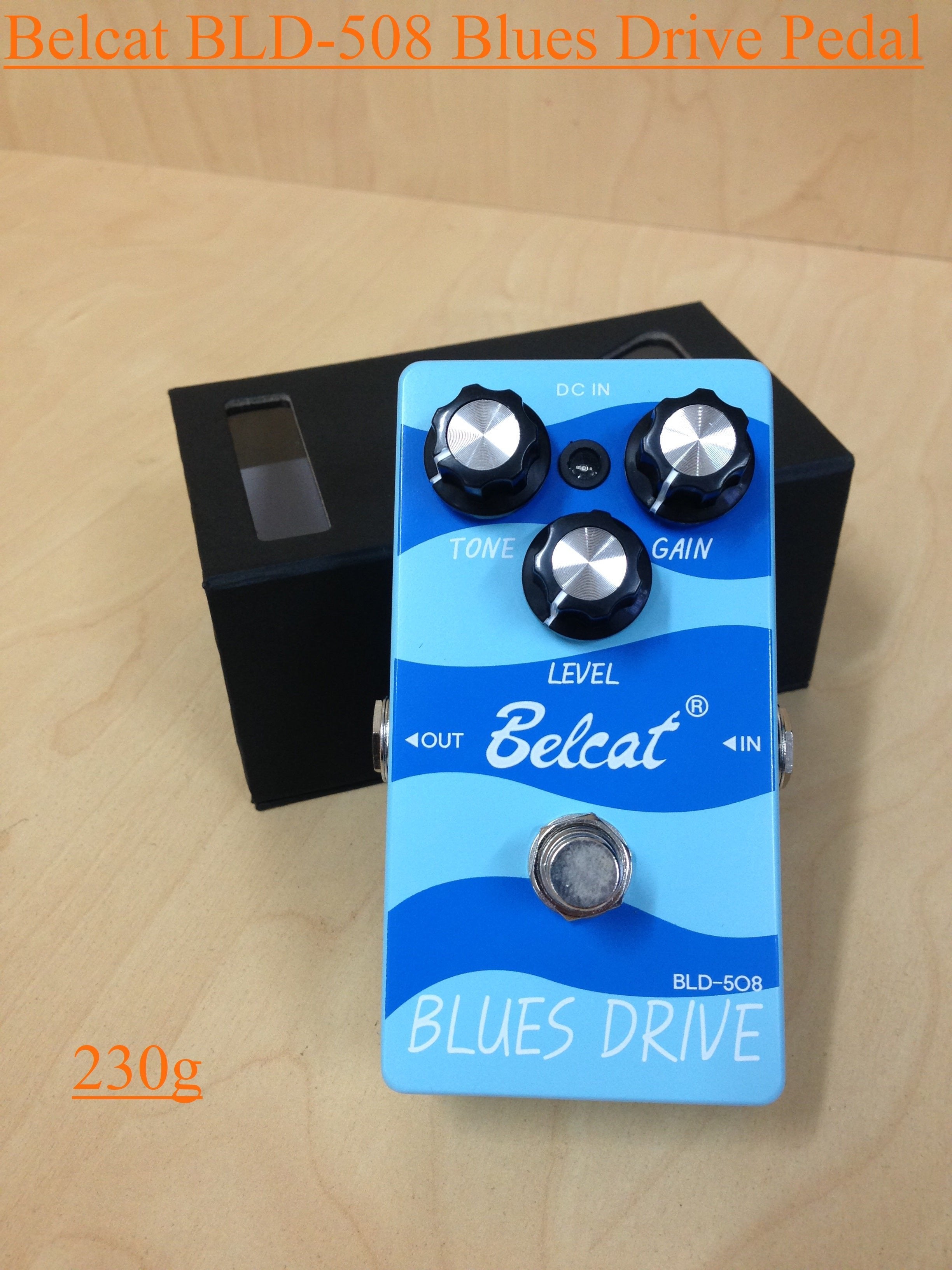 Belcat BLD508 Blues Drive Guitar Effects Pedal with 9v Replaceable Battery