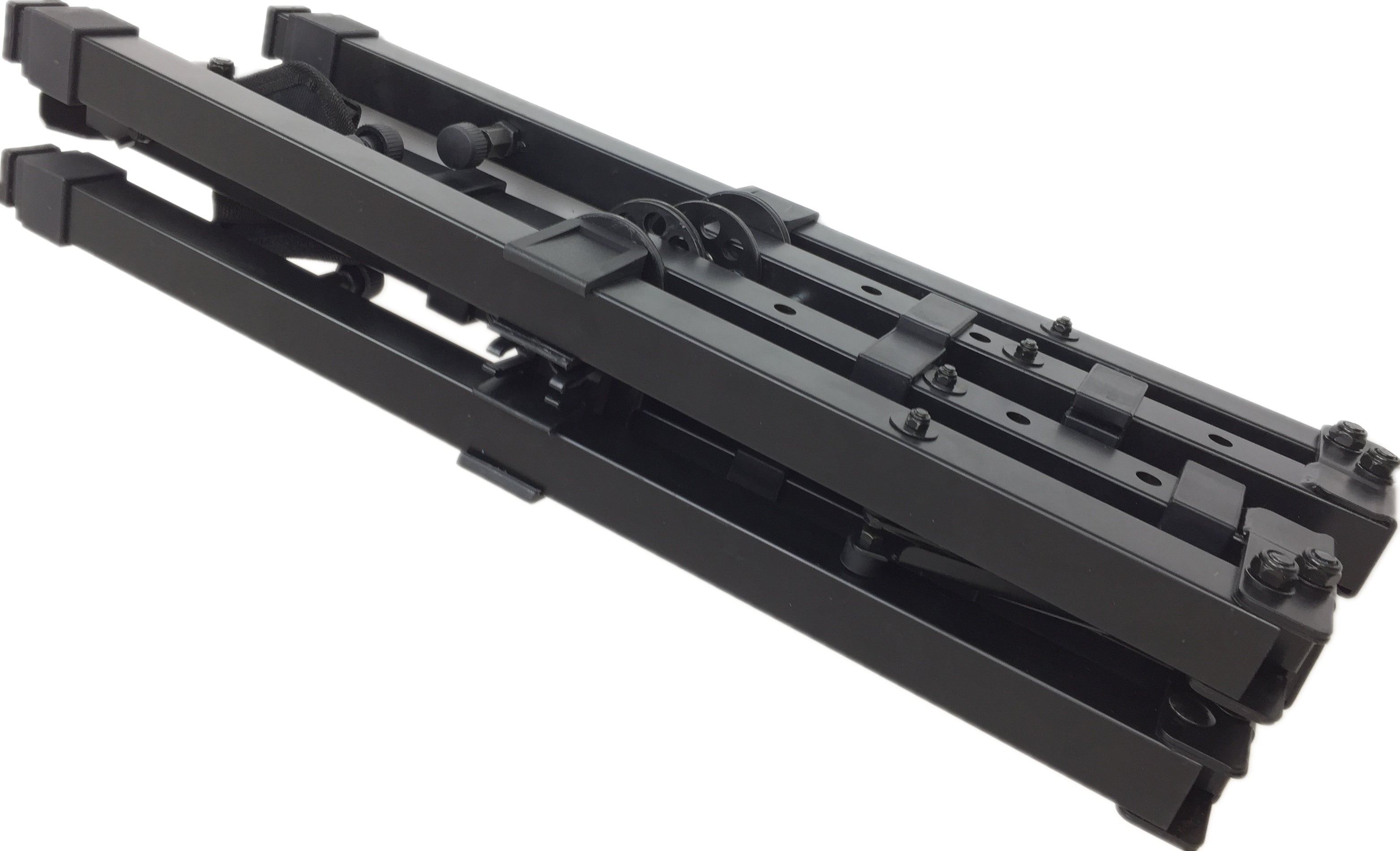 Haze Foldable Double Keyboard Stand - Studio Stage Mixer Turntable DJ Coffin 2 Tier Laptop PA KS052+KS050