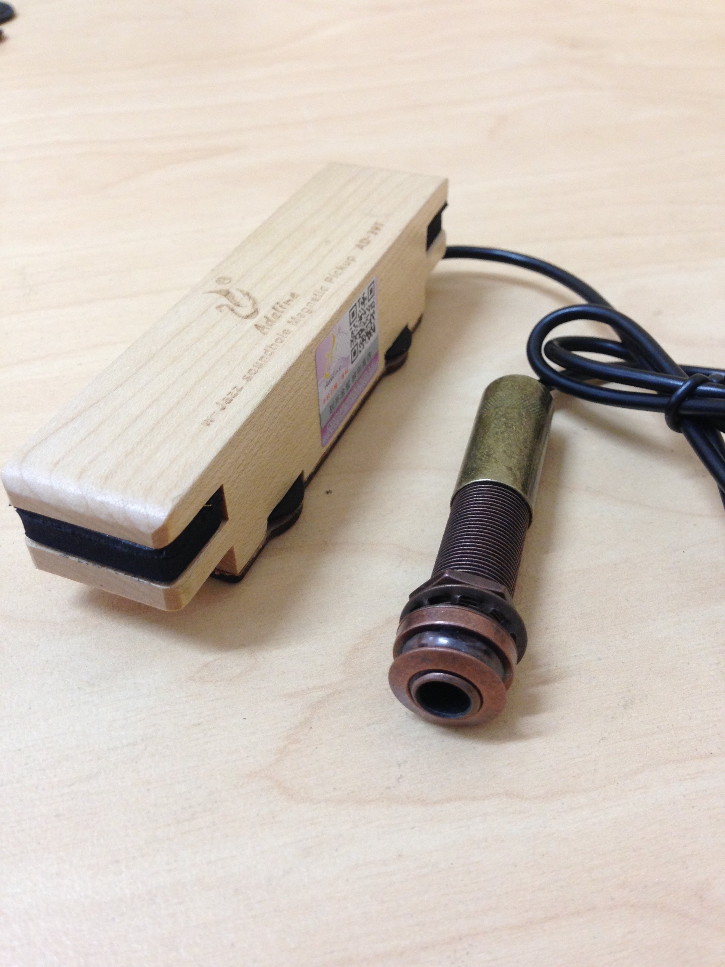 Adeline AD39T Passive Soundhole Folk Guitar Pickup, Volume & Tone Adjustable