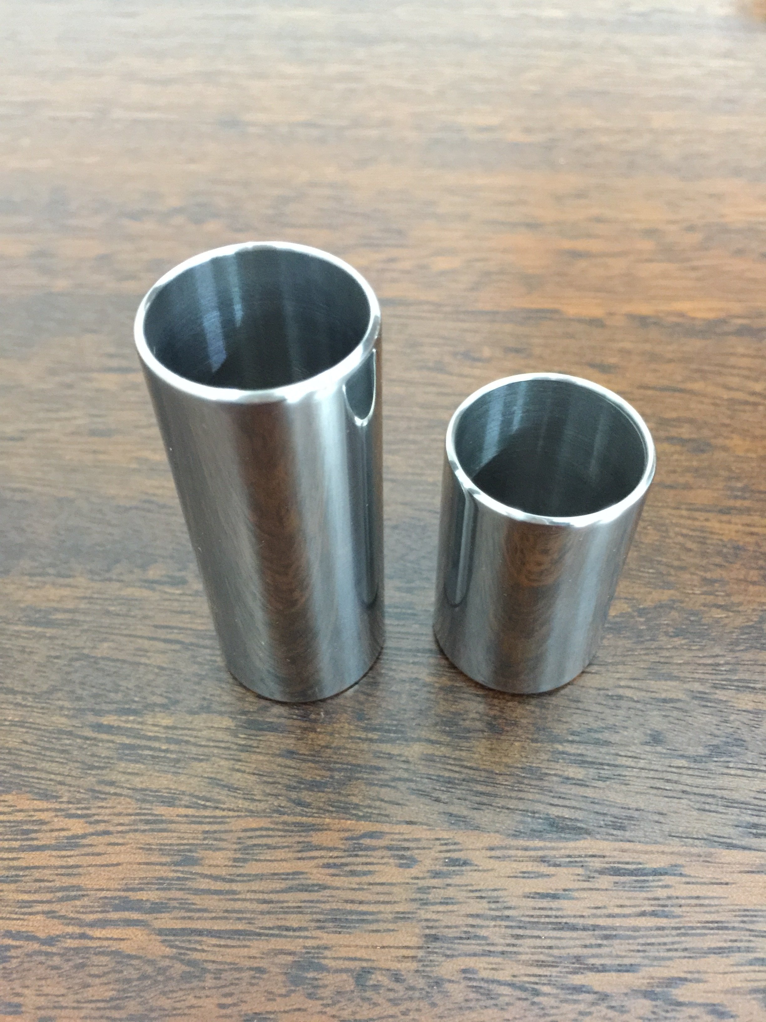 Haze HS201SL Steel Guitar Slide Two Size - Double Pack