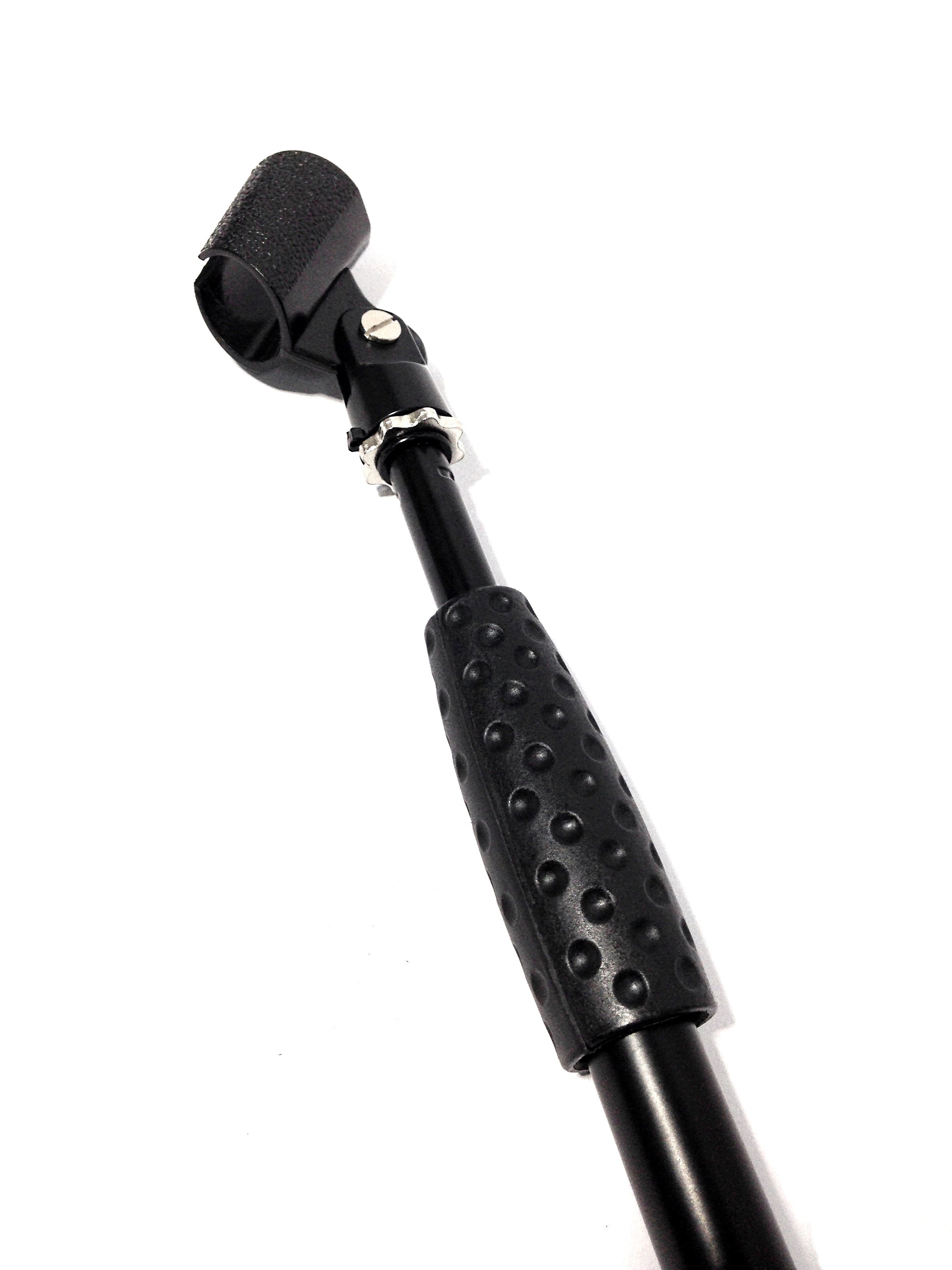 Haze MS026 Cast Iron Round Base Rod Combination Microphone Stand + Clip
