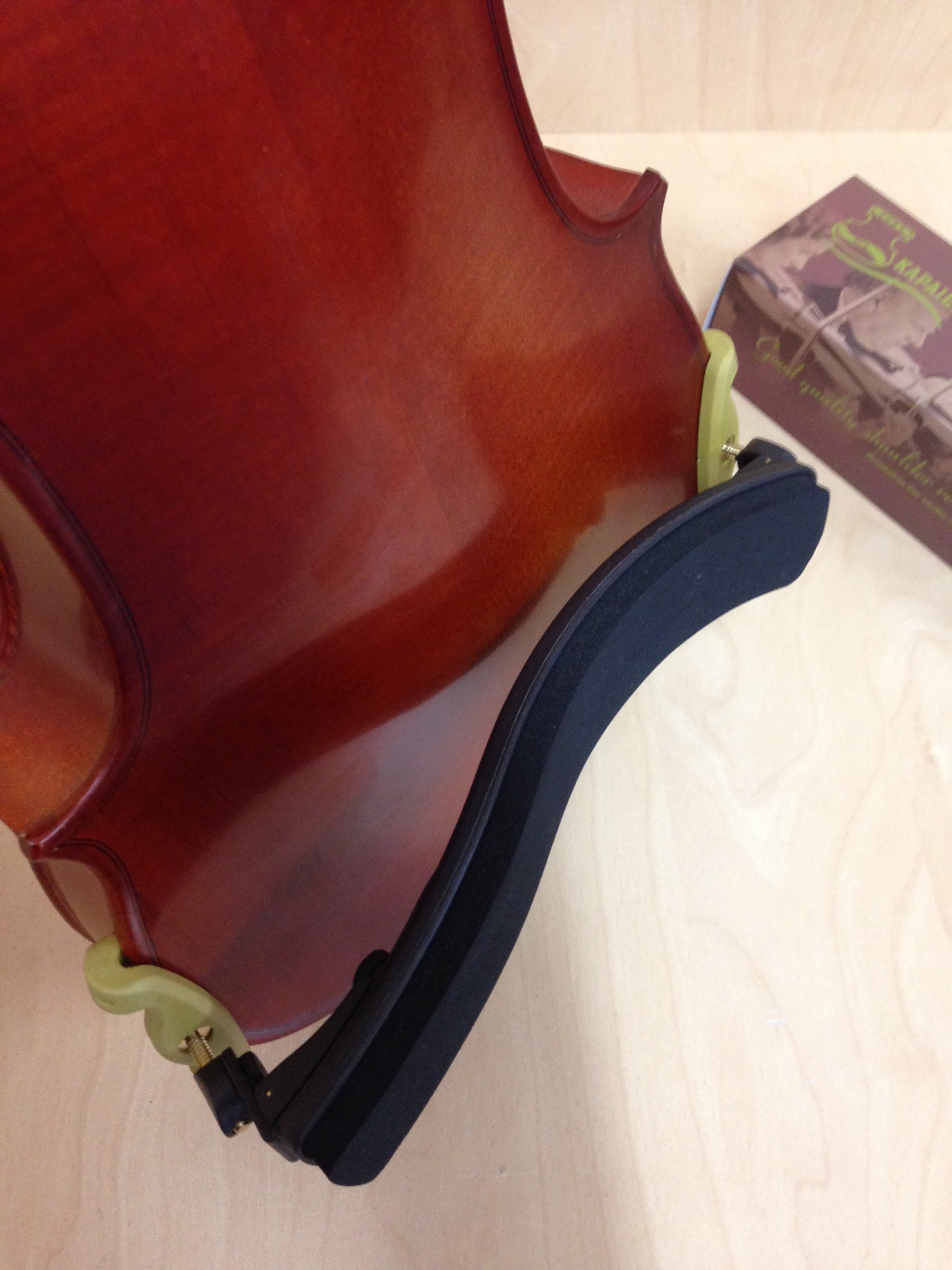 Kapaier KPE510NO301 Economy Model Violin Adjustable Shoulder Rest - 4/4, 3/4 with Rosin