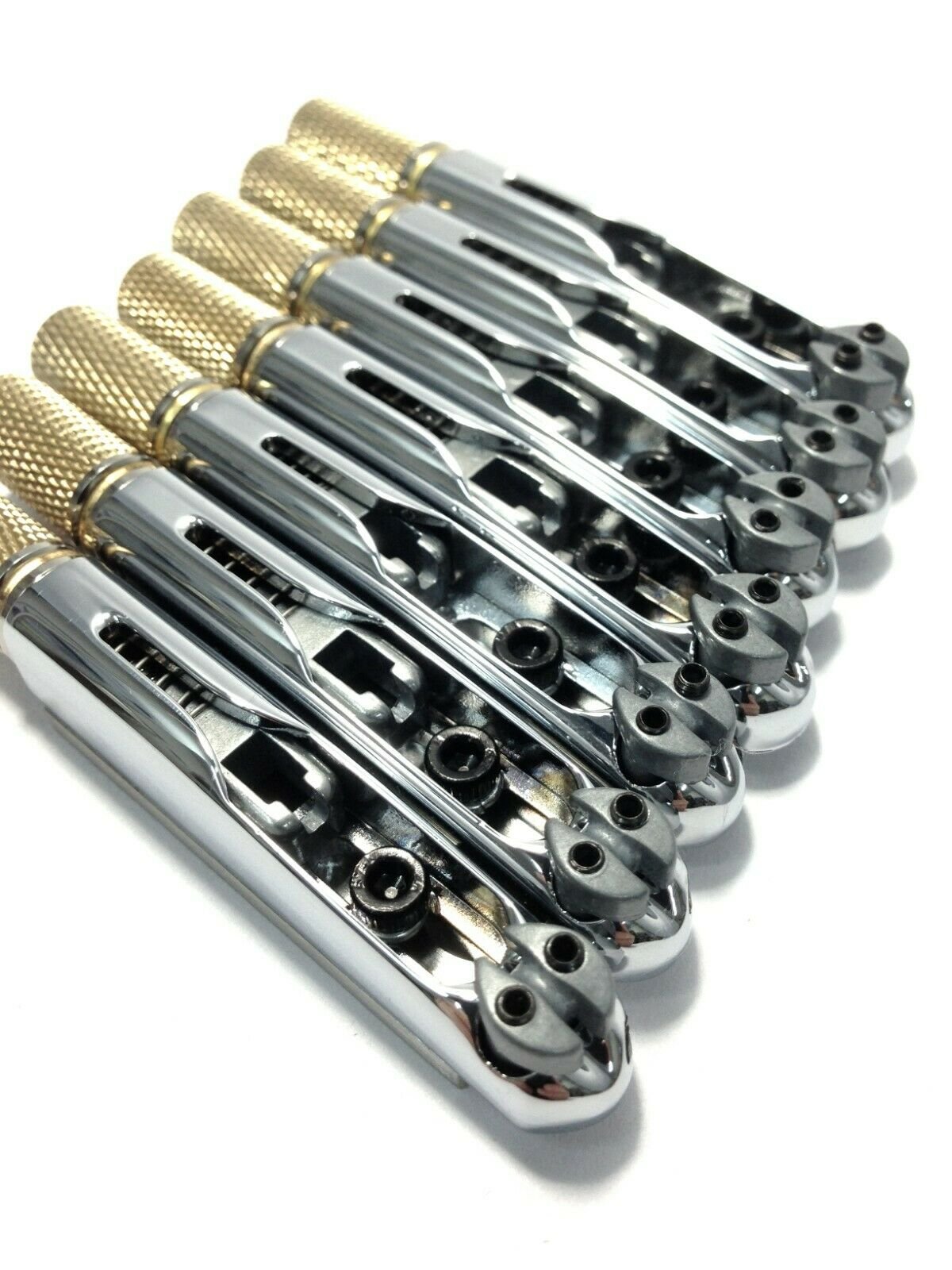 KOLOSS AVIATORII7FFCR Silver Bridge for 7-String Fanned Fret Headless Electric Guitar