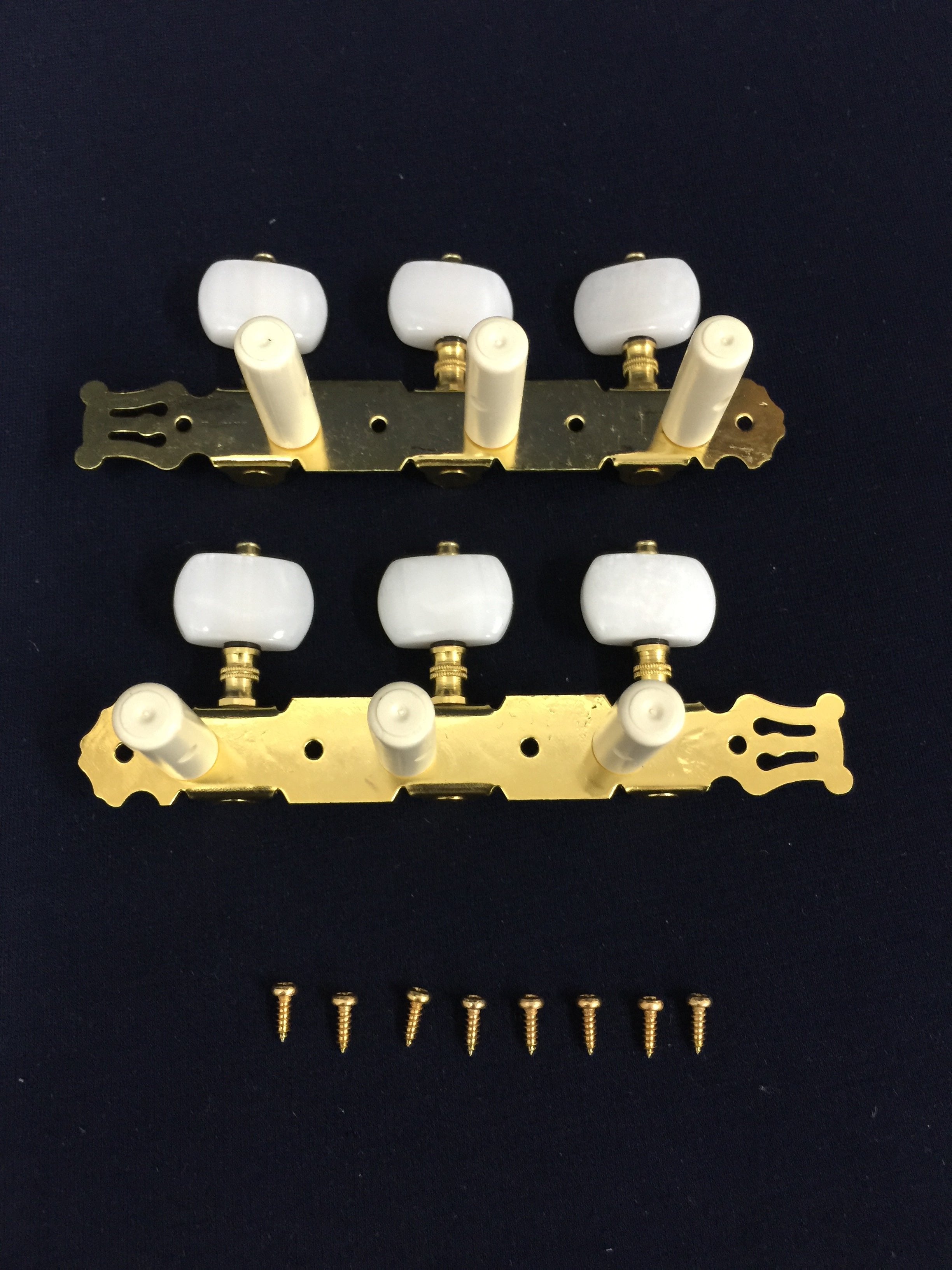 Alice AO020HV1P Classical Guitar Tuning Pegs Machine Head - Gold/Black