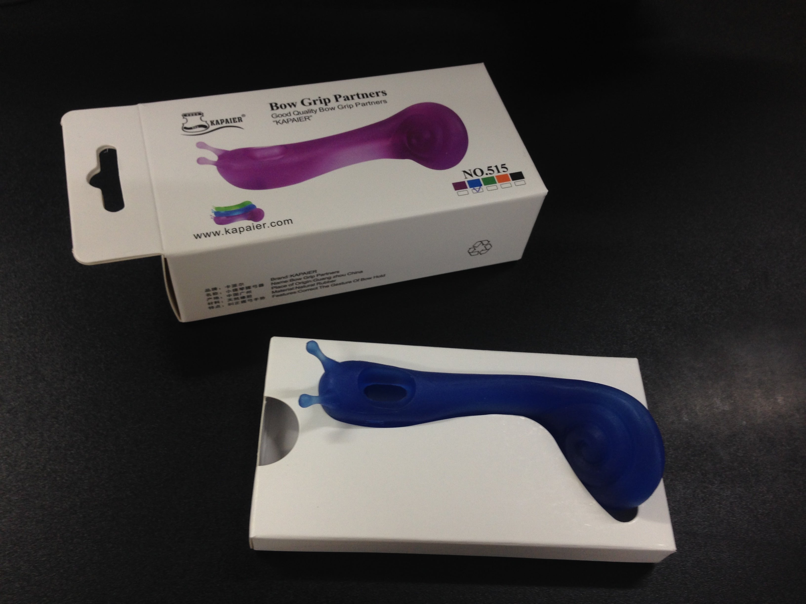 Kapaier 515BL Violin Bow Grip Partners for Sizes 1/8 to 4/4 - Blue