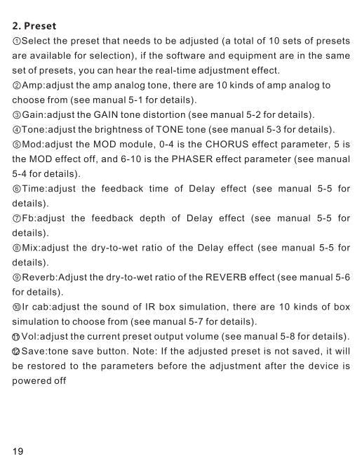 Cuvave H8 Portable Electric Guitar Headphone Amplifier Built-in Delay Tuner Phaser Reverb Effect IR Cabinet Guitar Plug