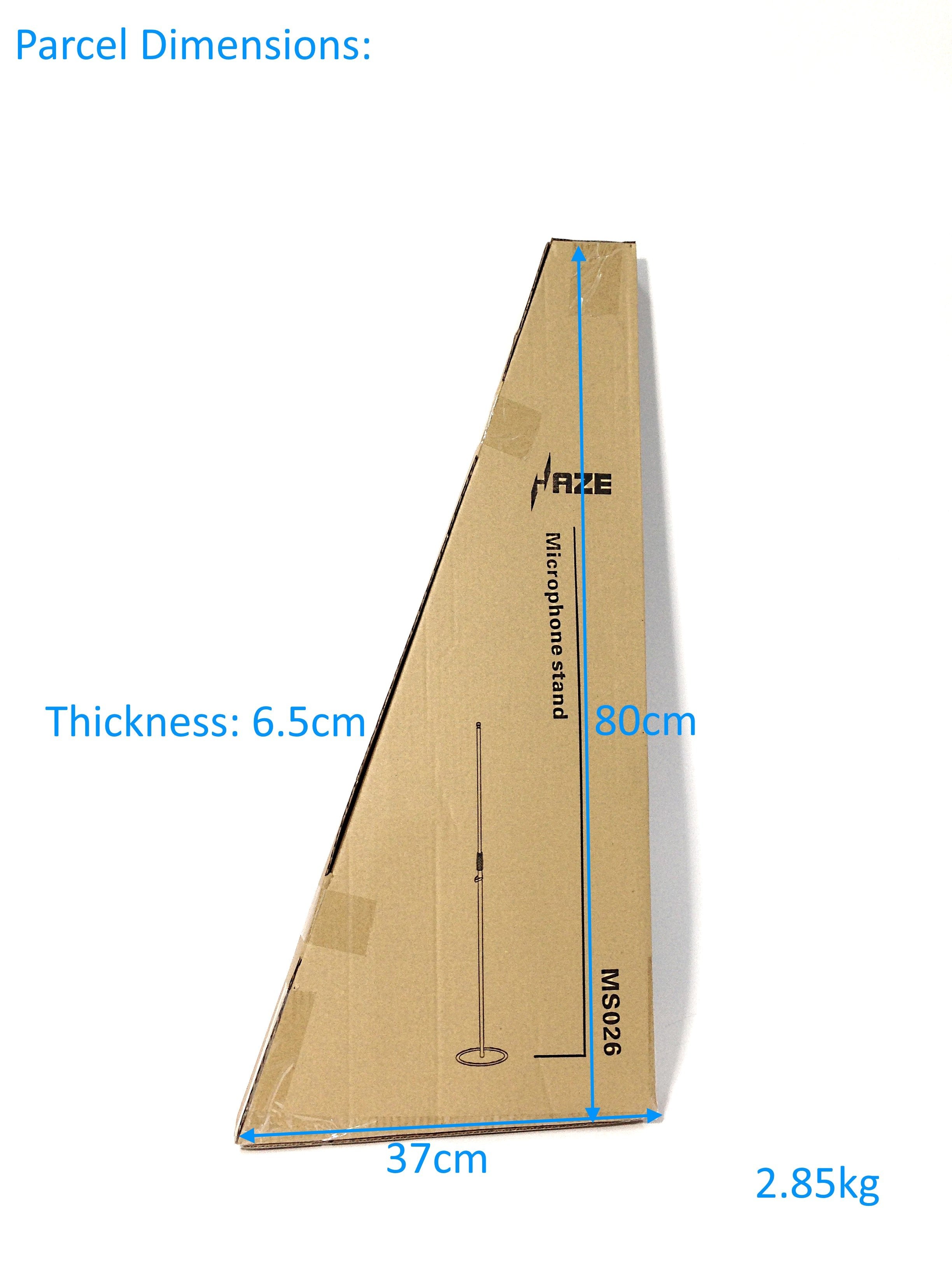 Haze MS026 Cast Iron Round Base Rod Combination Microphone Stand + Clip