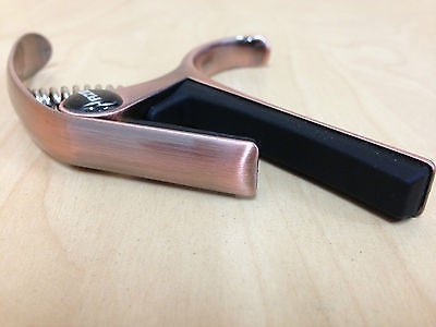 Haze DC06B Top Grade Zinc Alloy Acoustic/Classical Guitar Capo - Bronze + 3 Free Picks