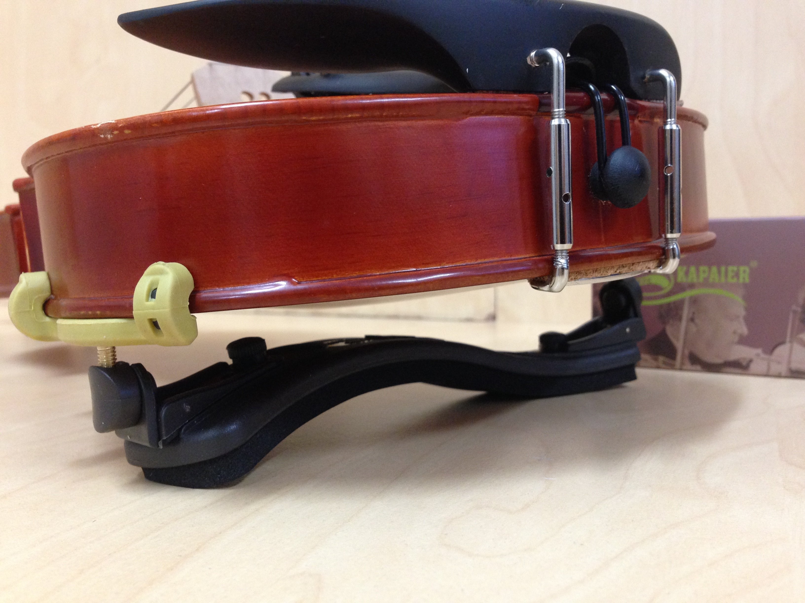 Kapaier KPE510NO301 Economy Model Violin Adjustable Shoulder Rest - 4/4, 3/4 with Rosin
