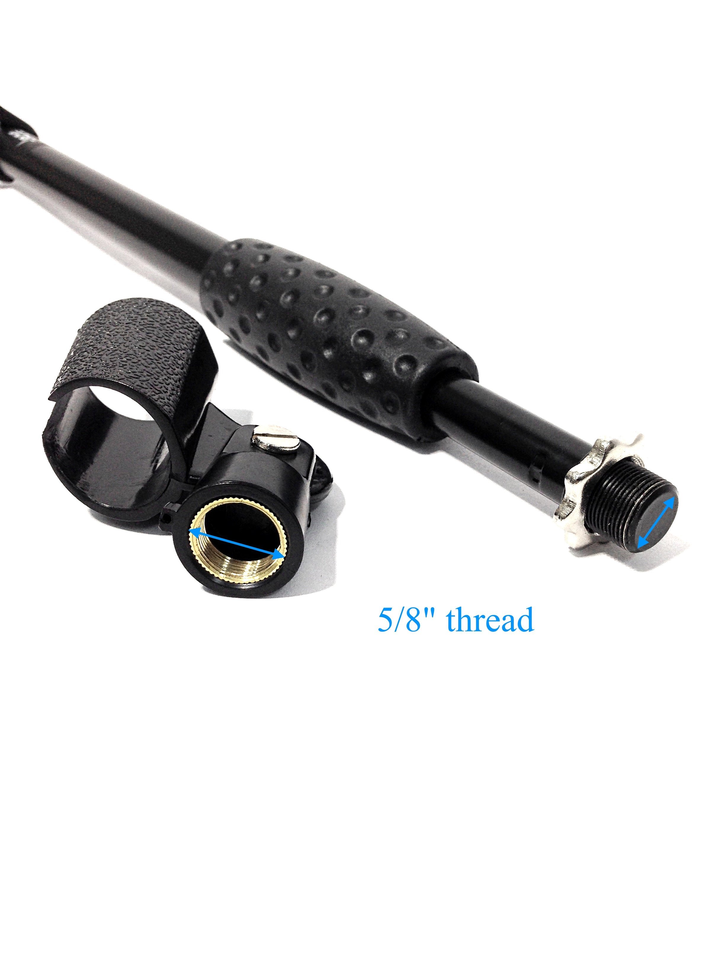 Haze MS026 Cast Iron Round Base Rod Combination Microphone Stand + Clip