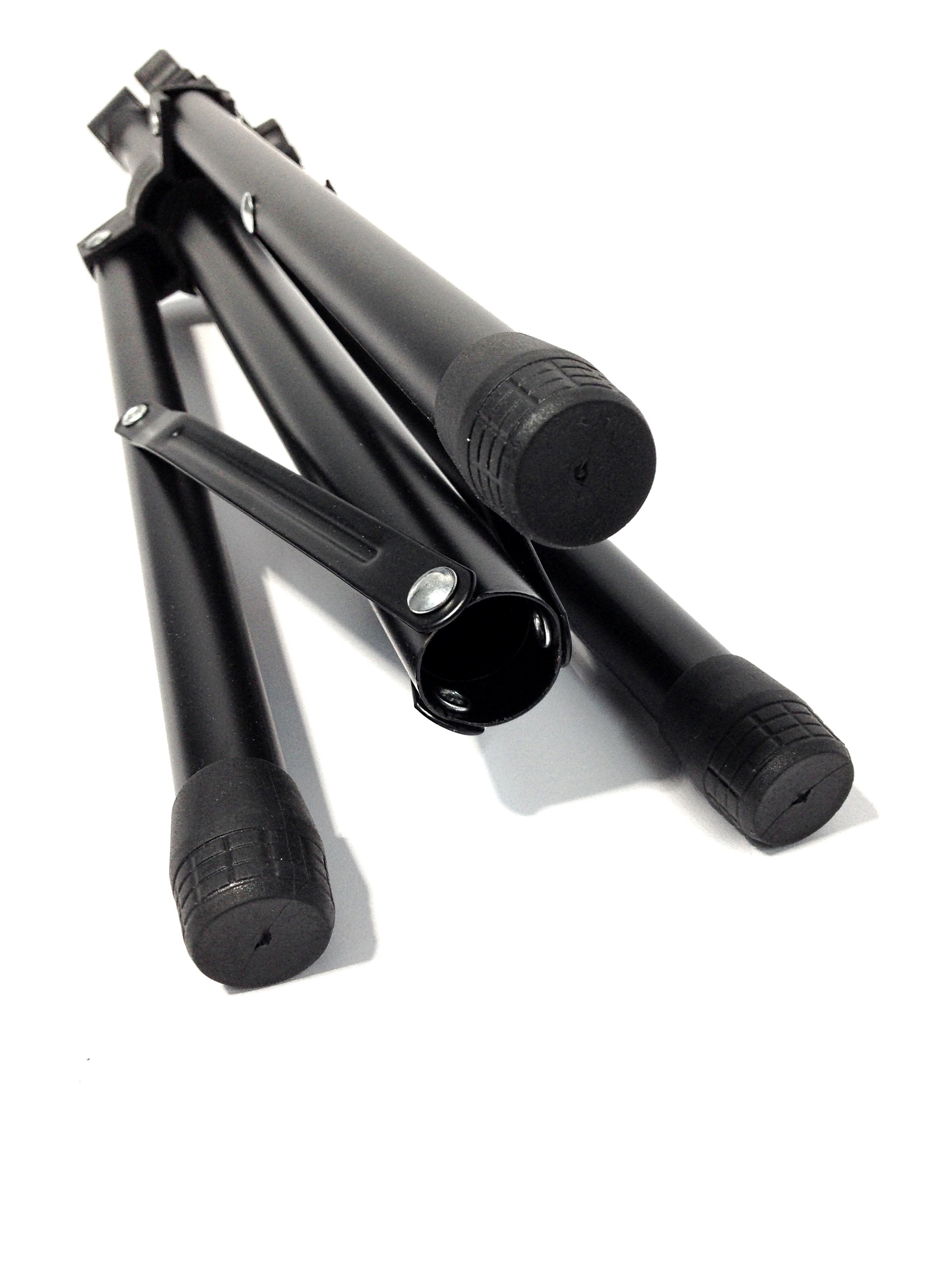 Haze MSD5 Heavy-Duty Professional Sheet Music Stand – Adjustable Height, Black (Optional Tuner)