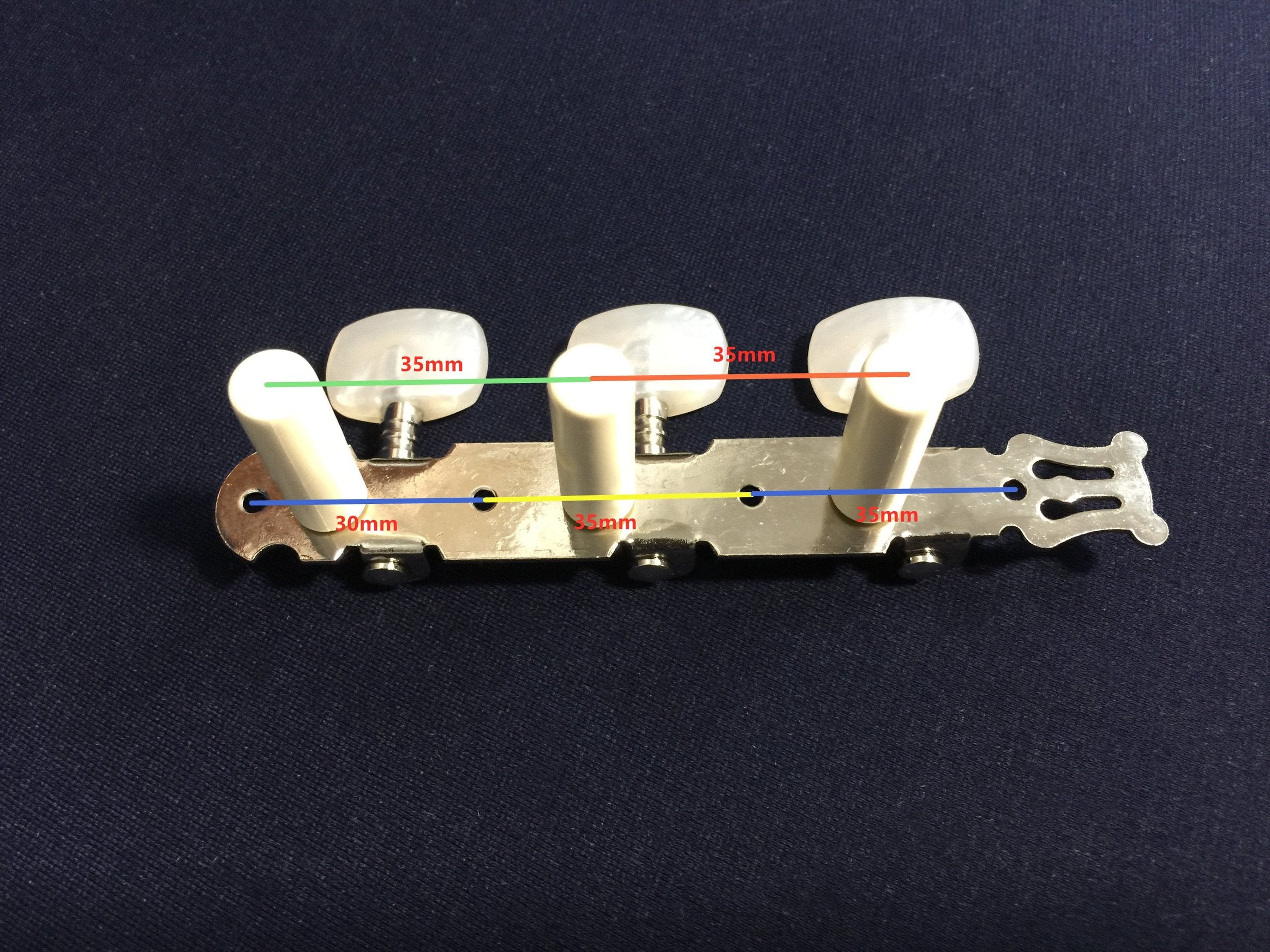 Alice AOD018C Classical Guitar Tuning Pegs Machine Head - Silver